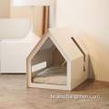 실용적 단순성 실내 조립 대형 캔버스 단단한 나무 거실 발코니 나무 고양이 애완 동물 분리 가능한 집